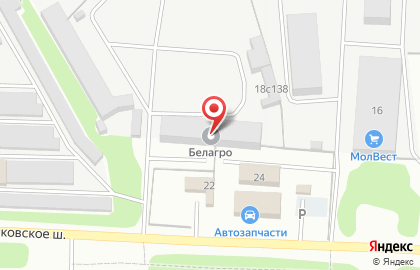 Компания МЕТАЛЛПРОЕКТ+ на Московском шоссе на карте