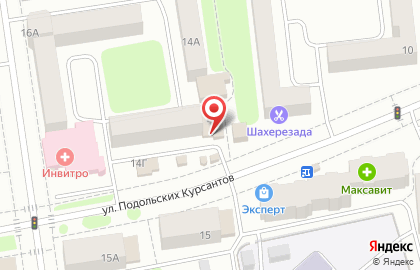 Сеть вино-баров Ласковые сети на улице Подольских Курсантов на карте