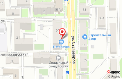 Супермаркет цифровой и бытовой техники DNS на улице Сталеваров, 60 на карте