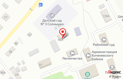 Правовой центр рп. Коченево на карте