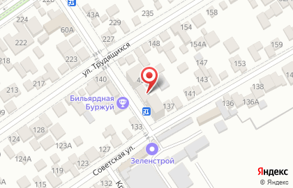 Продовольственный магазин на Красноармейской улице на карте