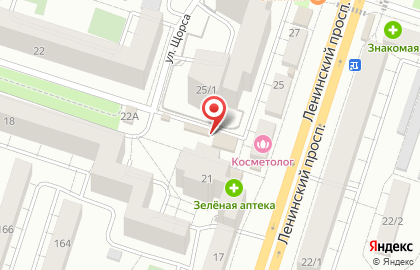 Киоск по продаже кондитерских изделий в Левобережном районе на карте