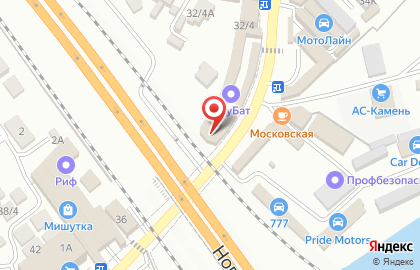 Кафе-закусочная Вираж на карте