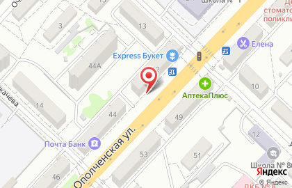 Билборды (6х3 м) от РА Экспресс-Сити на Ополченской улице на карте
