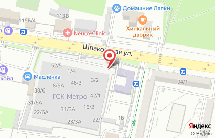 Гаражный кооператив Метро на карте