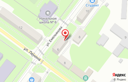 Магазин Мясная лавка на улице Емельянова на карте