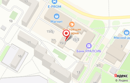 Гипермаркет Магнит у дома на улице Академика Курчатова на карте