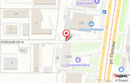 ООО Логика на улице Попова на карте