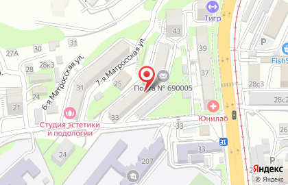 Интернет-провайдер Зеленая Точка Владивосток в Ленинском районе на карте