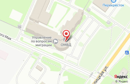 Управление МВД России по Петродворцовому району в Санкт-Петербурге на карте