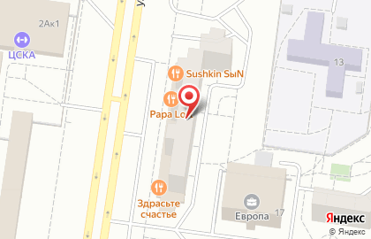 Ресторан Здрасьте Счастье в Автозаводском районе на карте