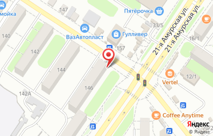 Совкомбанк на 21-ой Амурской улице на карте