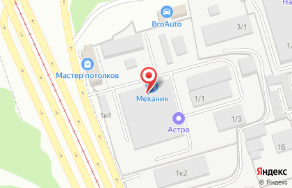 Автосервис Механик в Калининском районе на карте