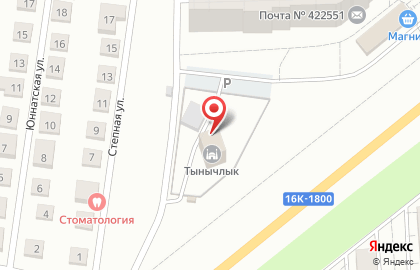 Тынычлык, мечеть, г. Зеленодольск на карте