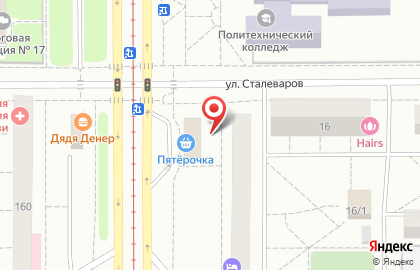 Банкомат КУБ на проспекте Карла Маркса, 135 на карте