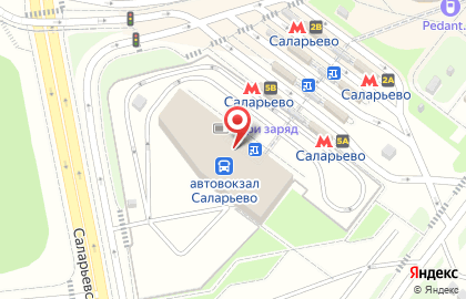 Международный автовокзал Саларьево на карте