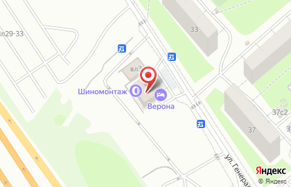 Гостиница Verona на карте