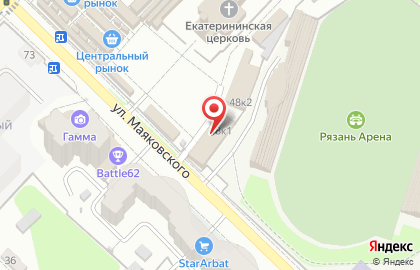 Магазин ковров в Рязани на карте