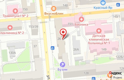 Структурное подразделение Красноярской железной дороги, филиала в г. Красноярске Красноярский учебный центр профессиональных квалификаций на карте