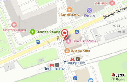 Цветочный магазин Цветочный Рай в Филях-Давыдково на карте
