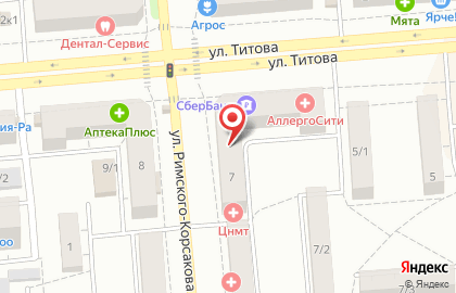 Ортопедический салон ОРТЕКА на улице Титова на карте