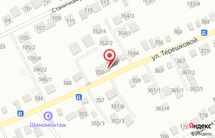 Продуктовый магазин Звёздный на улице Терешковой на карте