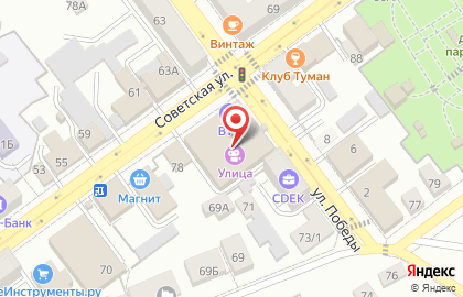 Магазин 33 пингвина на Советской улице на карте