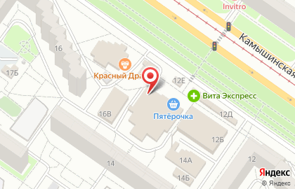 Микрофинансовая организация Деньги Займ на Камышинской улице на карте