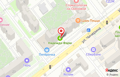 Ассоциация аптечных организаций Надежда-Фарм на улице Чичерина на карте