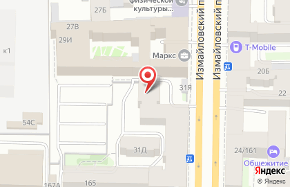 Недвижимость Петербурга на Измайловском проспекте на карте