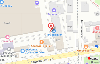 Оптовая компания Тяжпромкомплект на Сормовской улице на карте