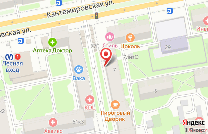 Магазин Оптика №1 на Парголовской улице на карте