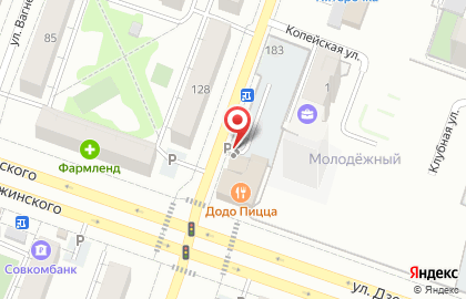 Автостоянка в Челябинске на карте