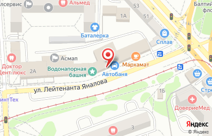 Торнадо Калининград на улице Лейтенанта Яналова на карте