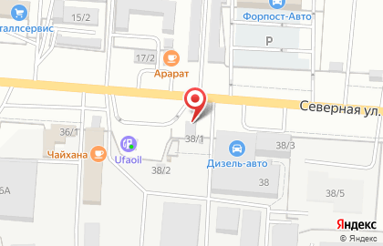 Магазин автозапчастей для иномарок Вираж на Северной улице на карте