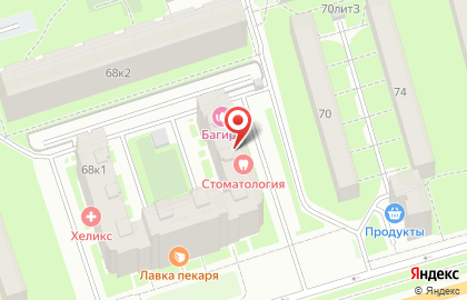 Лавка овощей и фруктов в Санкт-Петербурге на карте