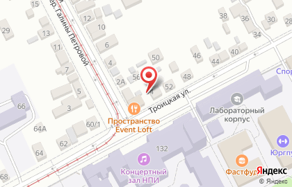 Студия натяжных потолков Красный Кот на Троицкой улице на карте