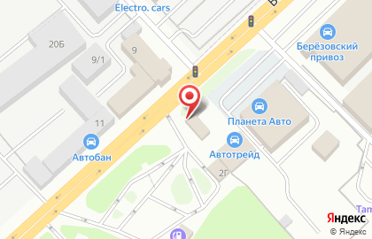 Автомойка самообслуживания Aquanika на Берёзовском тракте на карте