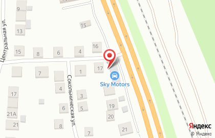 Автосервис Sky Motors в Первомайском районе на карте