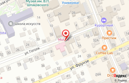 Караоке-бар Sova на улице Гоголя на карте