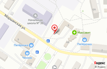 Киоск по продаже хлебобулочных изделий в Левобережном районе на карте