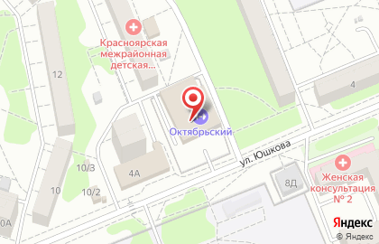 Спортивный клуб "Крепость" Киокусинкай каратэ в Красноярске на карте