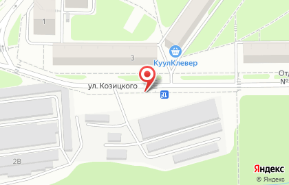 Аптекарь Эвениус, Верхняя часть города на улице Козицкого на карте