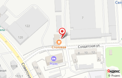 Столовая в Калининграде на карте
