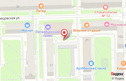 Магнит в Московском районе на карте