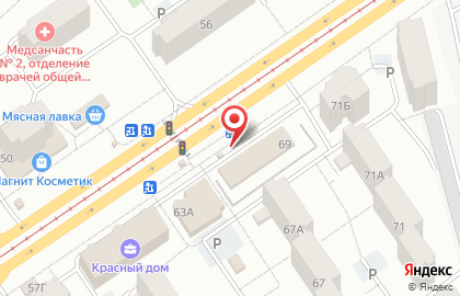 Супермаркет Магнит на Заводском шоссе, 69 на карте
