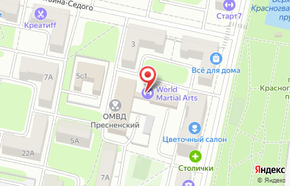 Центрального АО на улице Литвина-Седого на карте