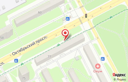 Аян на Октябрьском проспекте на карте