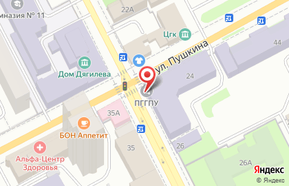 Пермский государственный гуманитарно-педагогический университет на Сибирской улице на карте