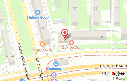 Юридическая компания Белый Маркер на проспекте Ямашева на карте